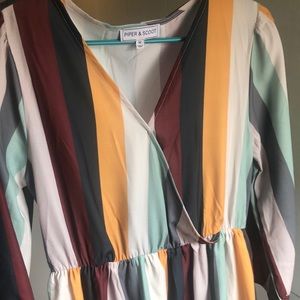 Piper and Scoot striped dress NWOT